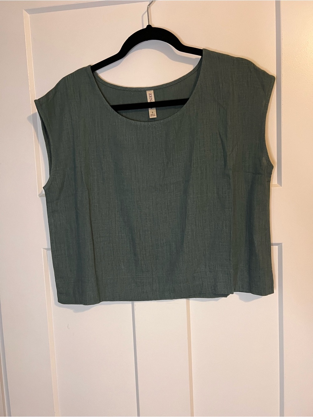 Zenana Outfitters Olive Green Boxy Tank Top